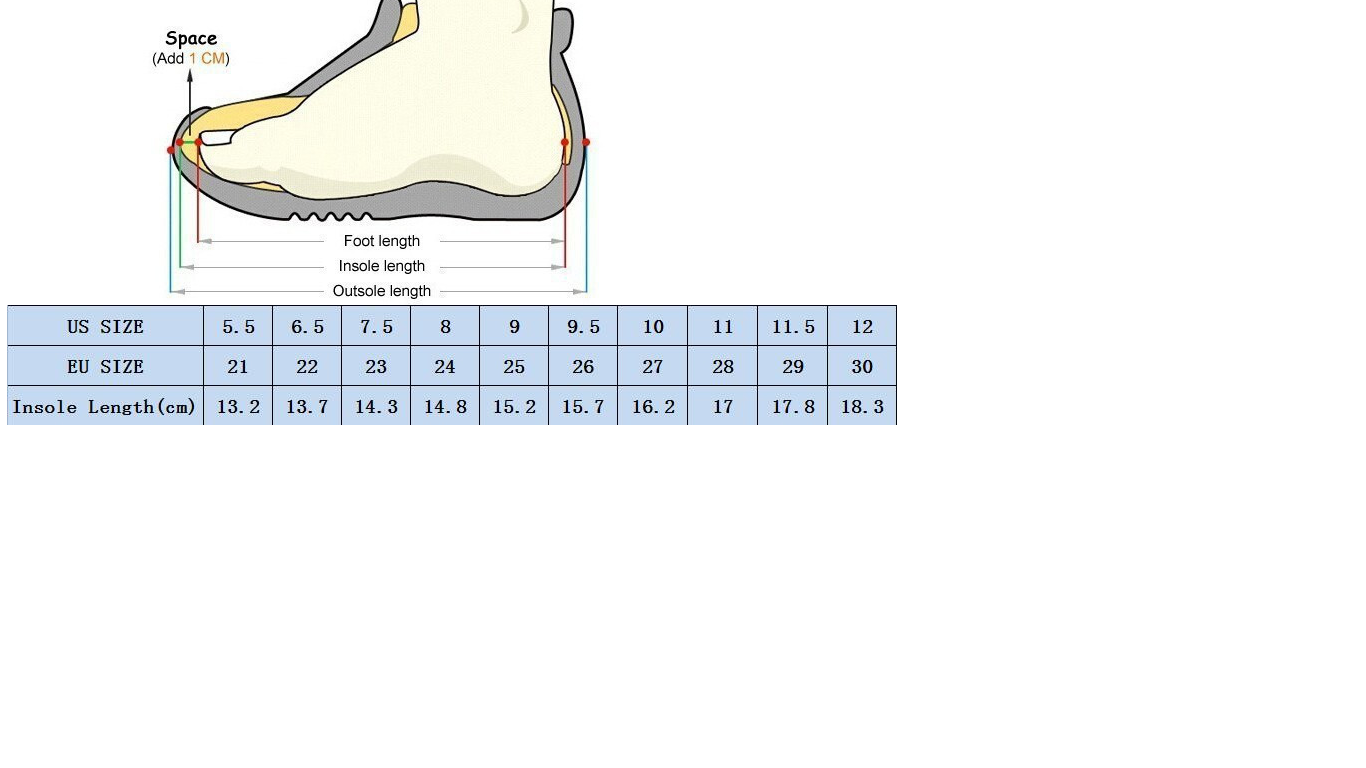 Таблица размеров обуви для детей АЛИЭКСПРЕСС